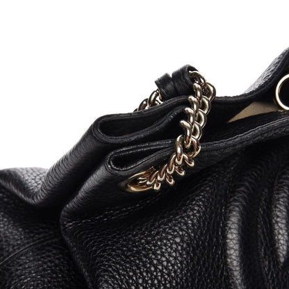 Gucci Pebbled Calfskin Medium Soho Chain Shoulder Bag Black 16 of 16