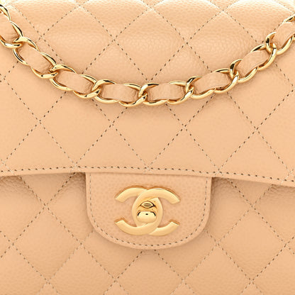 Chanel Caviar Quilted Small Double Flap Beige 8 of 11