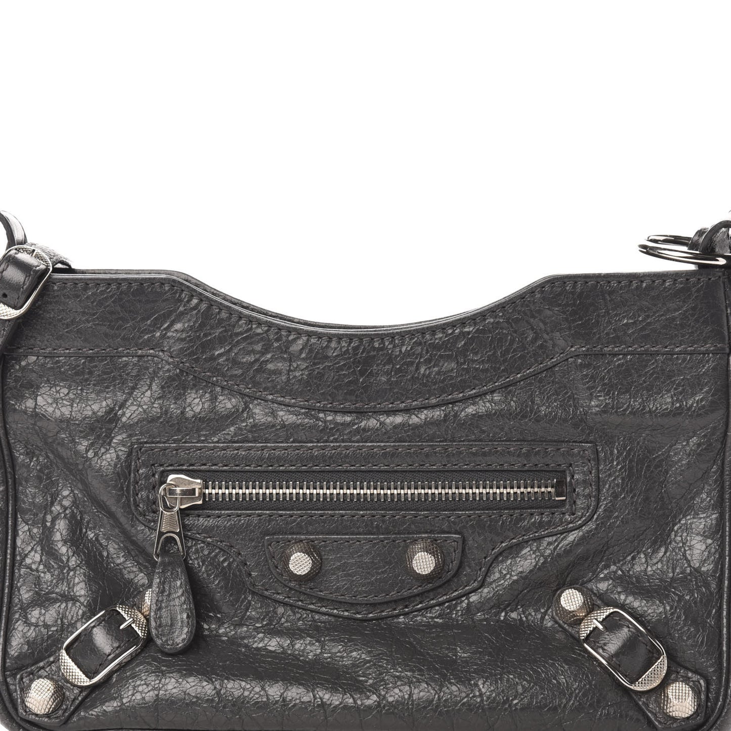 Agneau Giant 12 Silver Hardware Hip Gris Fossile