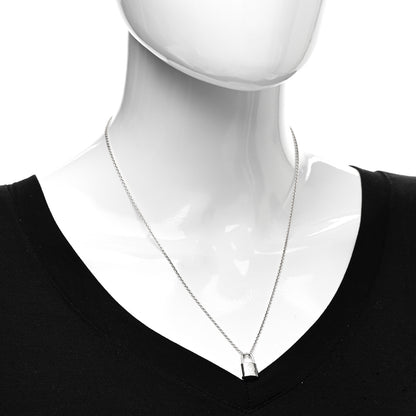 Louis Vuitton Sterling Silver Lockit Necklace 2 of 4