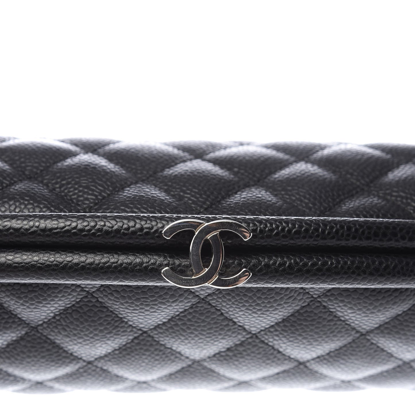 Caviar Quilted Timeless Clutch Black
