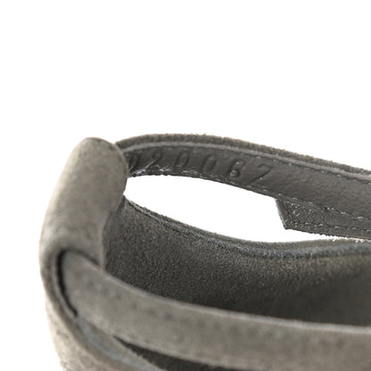 Hermes Suede Goatskin Crystal Premiere 105 Sandals 38 Grey 9 of 9