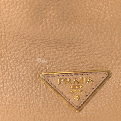 Prada Vitello Daino Side Pocket Hobo Naturale 11 of 12