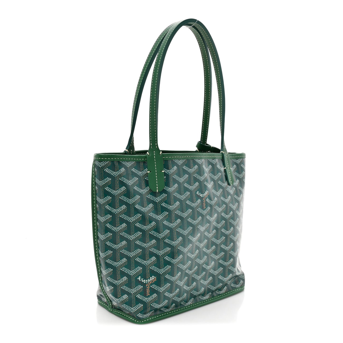 Goyardine Reversible Mini Anjou Green