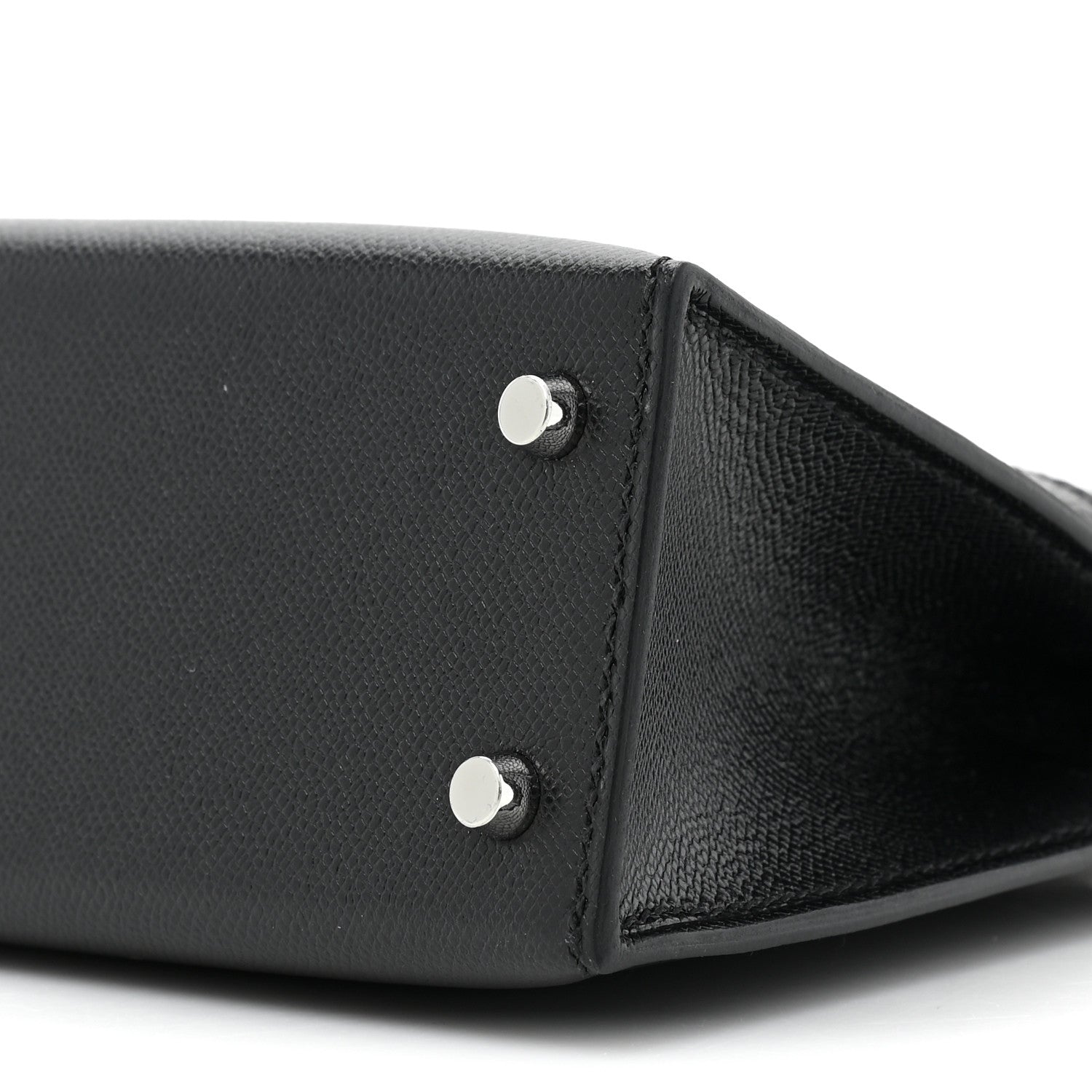 Hermes Madame Calfskin Lizard Mini Kelly Sellier Touch 20 Black 7 of 9