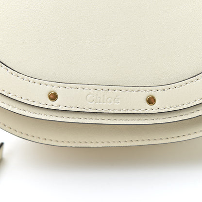 Chloe Calfskin Suede Small Nile Bracelet Bag Off White 6 of 11