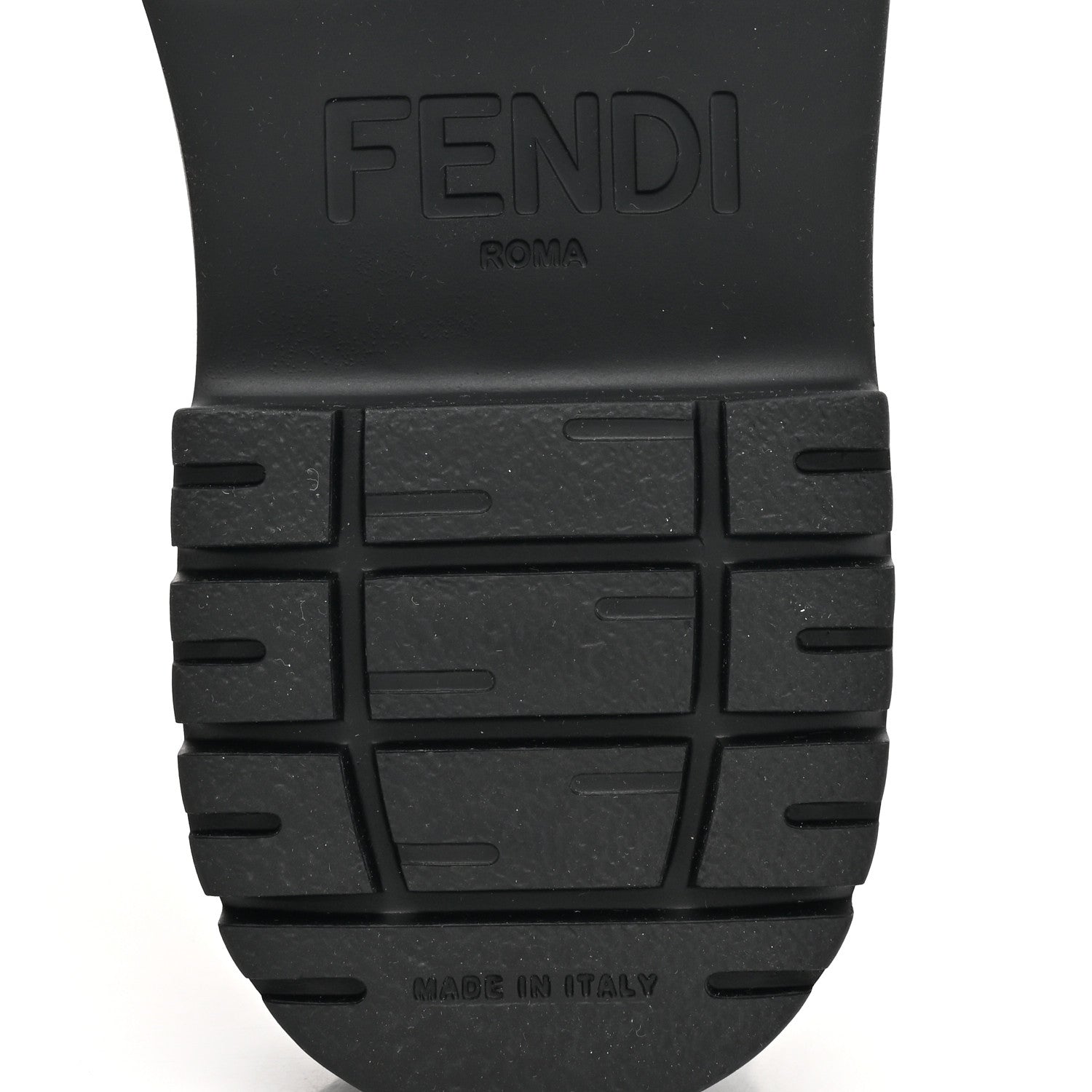 Fendi Vitello Fabric Jacquard FF Fendigraphy 50mm Biker Boots 38 Black Tobacco 7 of 10