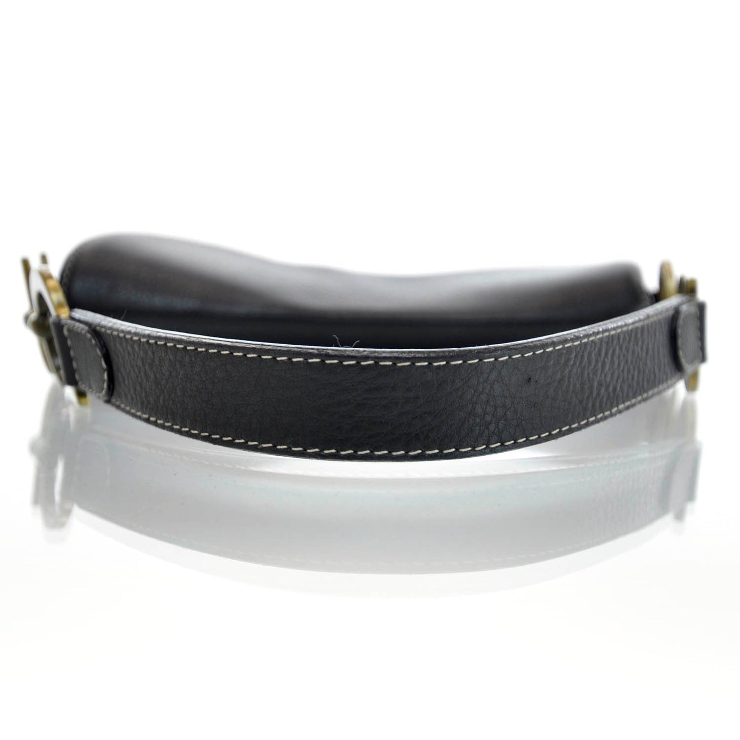 Leather Saddle Bag Black