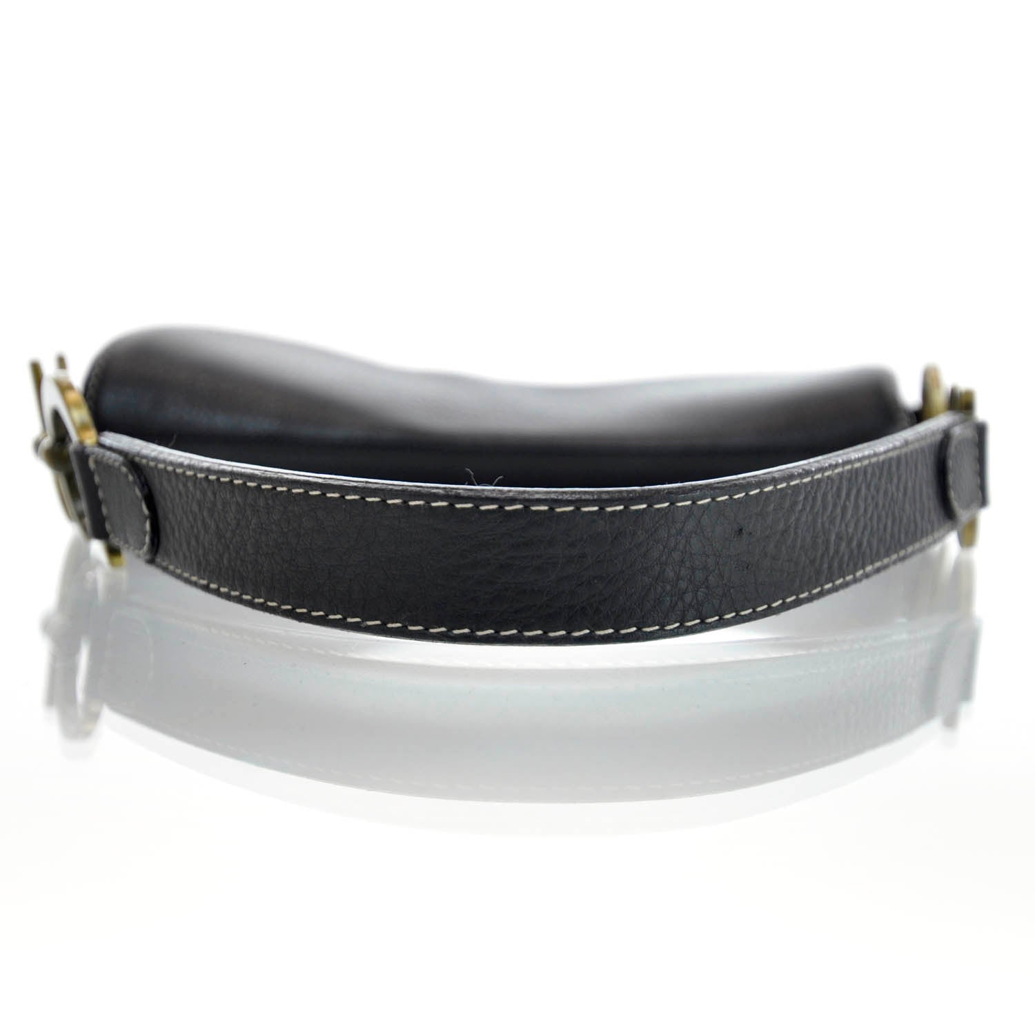 Christian Dior Leather Saddle Bag Black 5 of 13