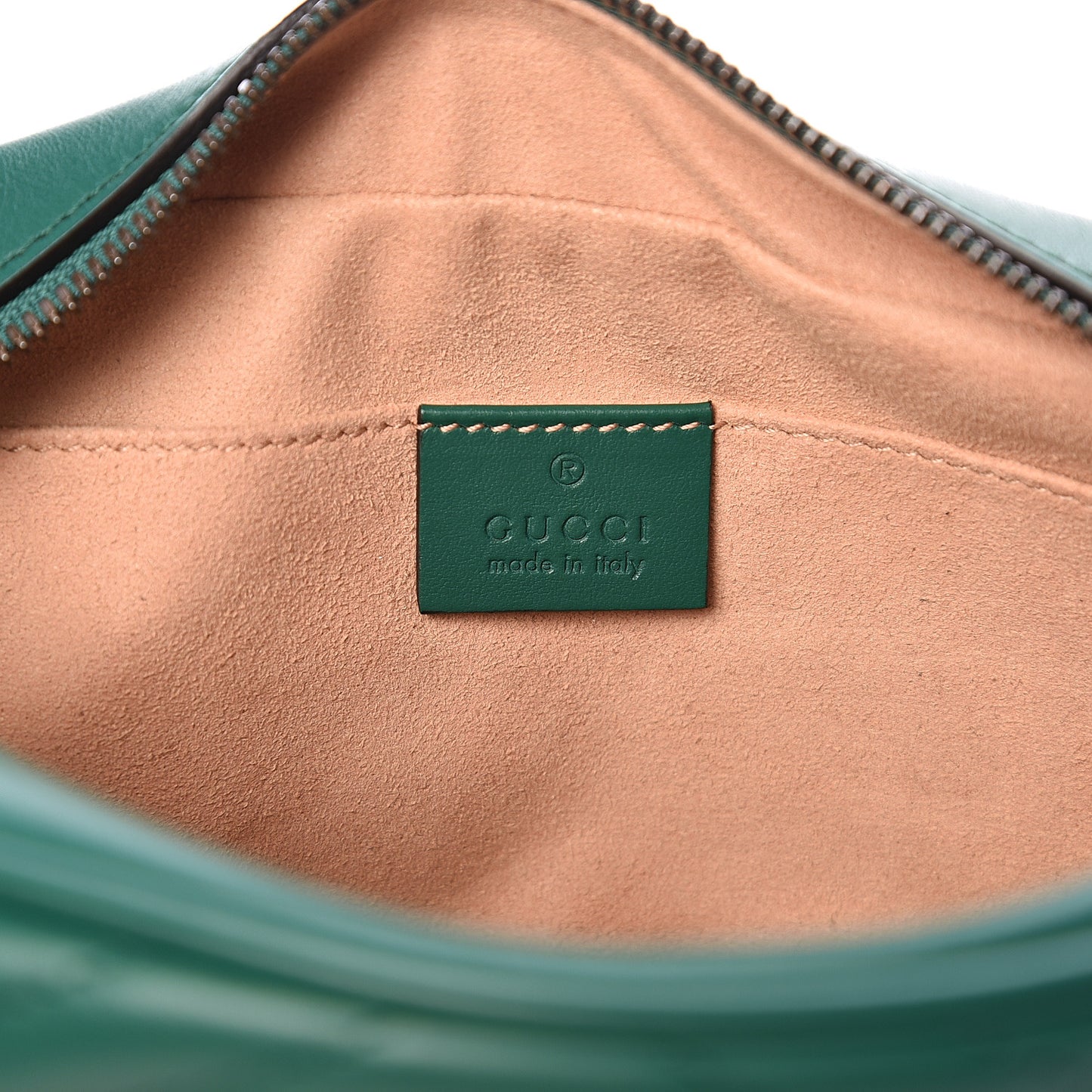 Calfskin Matelasse Small GG Marmont Chain Shoulder Bag Emerald Green