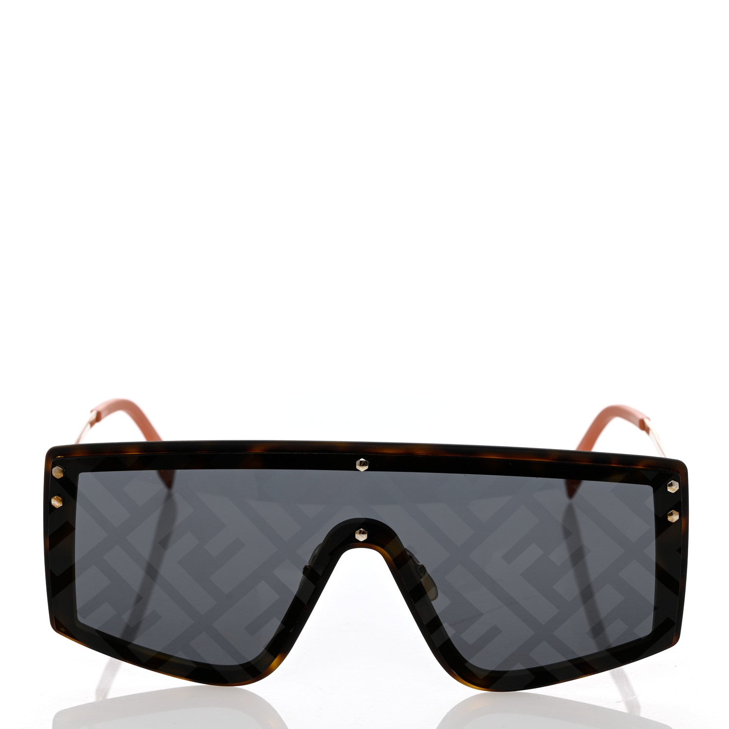Fendi FF Shield Sunglasses FF M0076/G/S Black 2 of 8