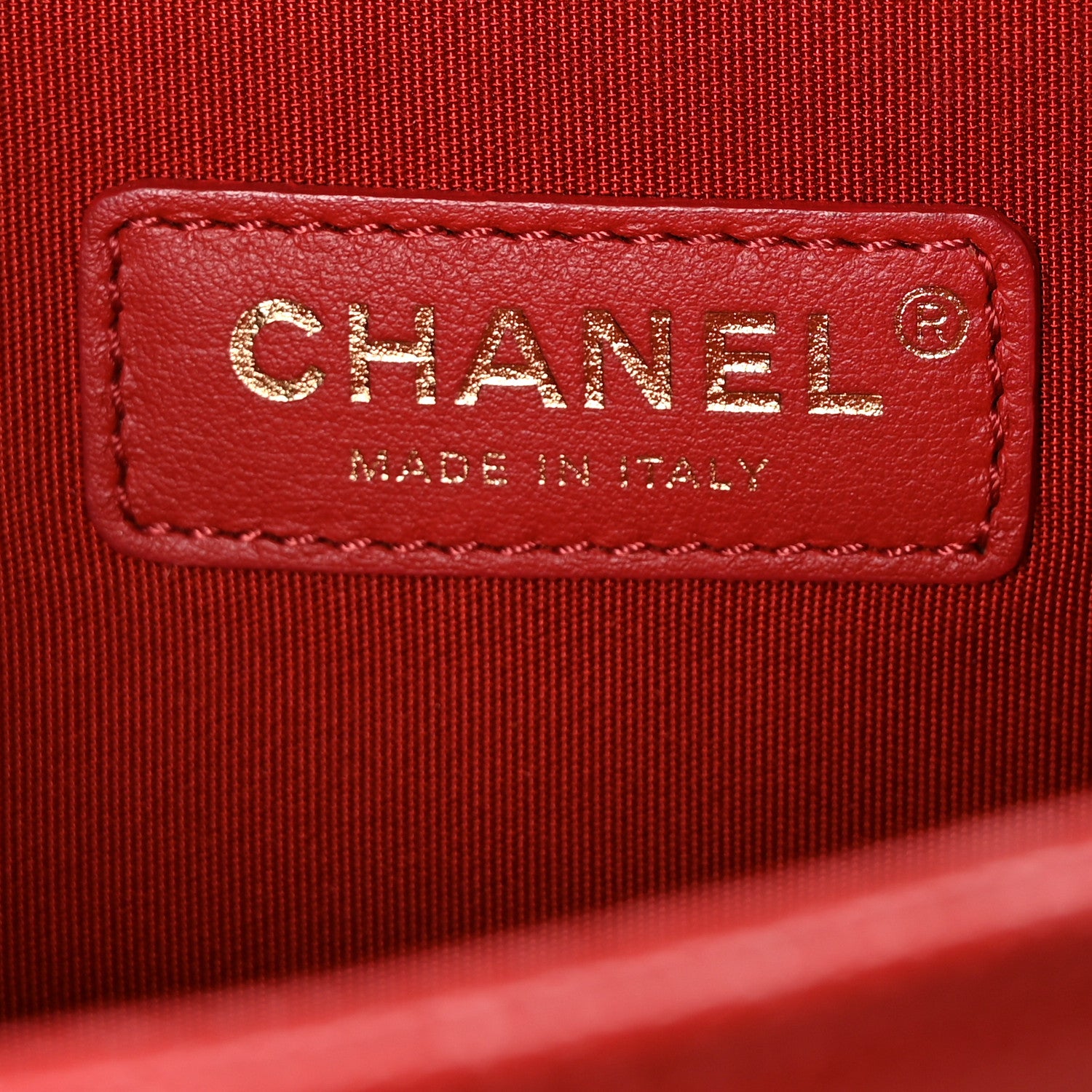 Chanel Caviar Chevron Quilted Medium Boy Flap Red 6 of 10