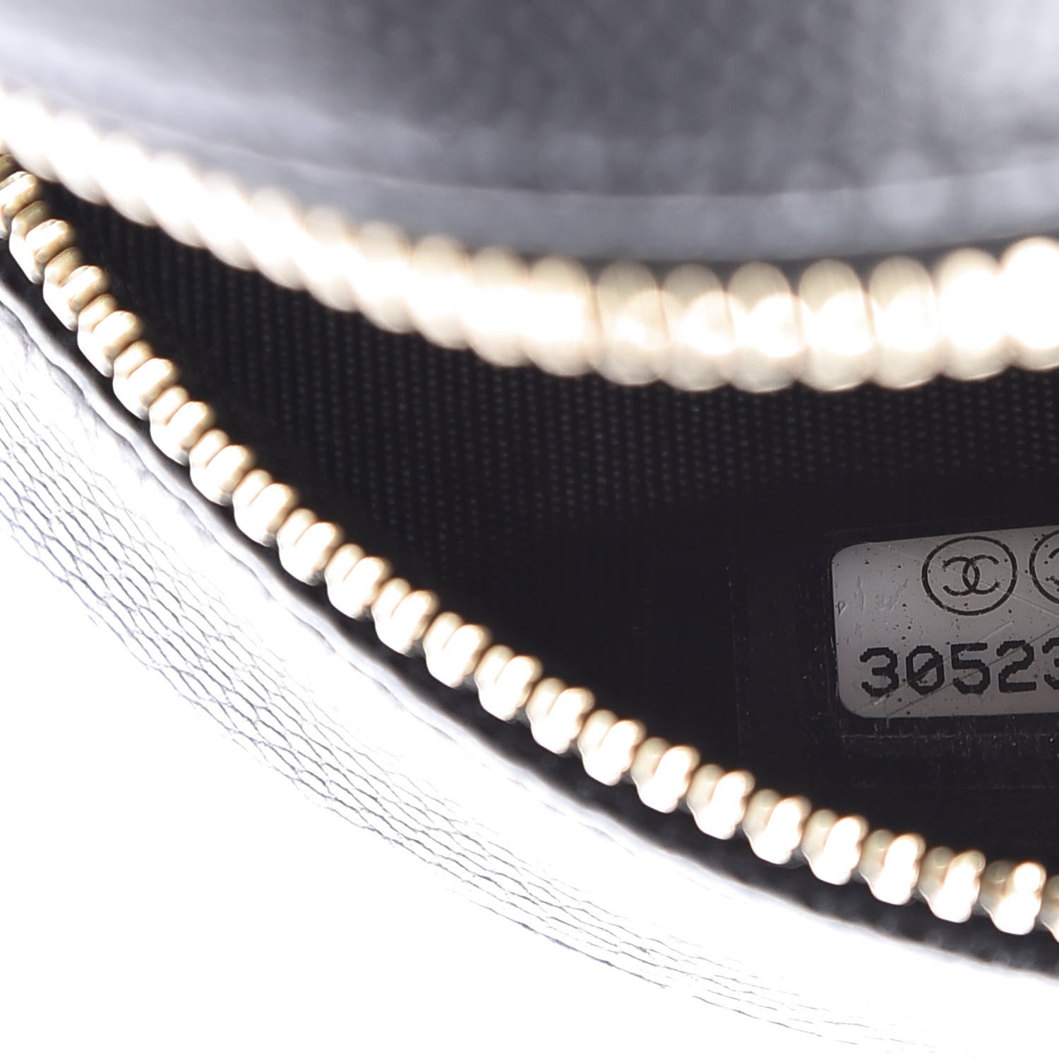 Chanel Caviar Quilted French New Wave Round Clutch With Chain Black 6 of 10