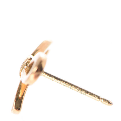 Tiffany 18K Yellow Gold Bow Earrings 4 of 5