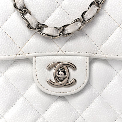 Chanel Caviar Quilted Mini Square Flap White 8 of 13