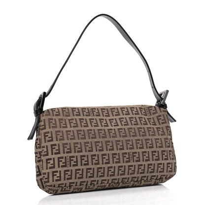 Fendi Zucchino Baguette Dark Brown 2 of 7
