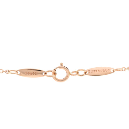 Tiffany 18K Rose Gold 9mm Elsa Peretti Bean Pendant Necklace 4 of 4