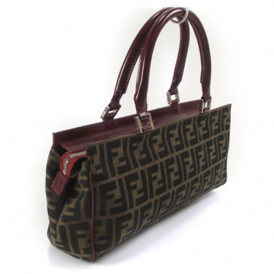 Zucca Multipocket Satchel Burgundy