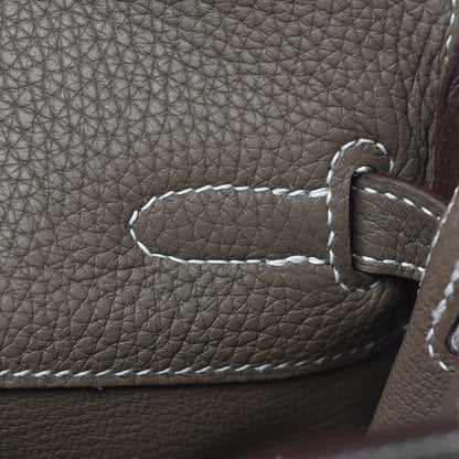 Hermes Taurillon Clemence Kelly Ado Backpack Etoupe 16 of 21