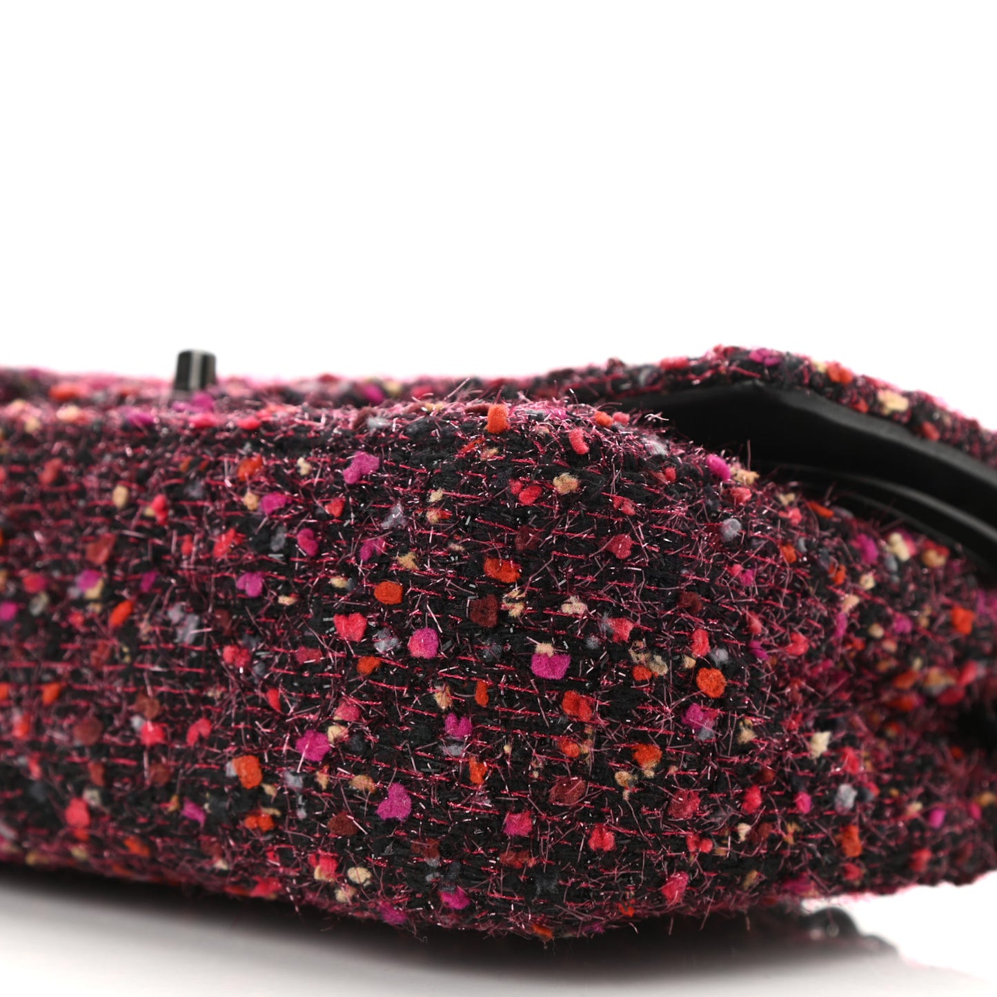 Tweed Quilted Medium Double Flap Multicolor