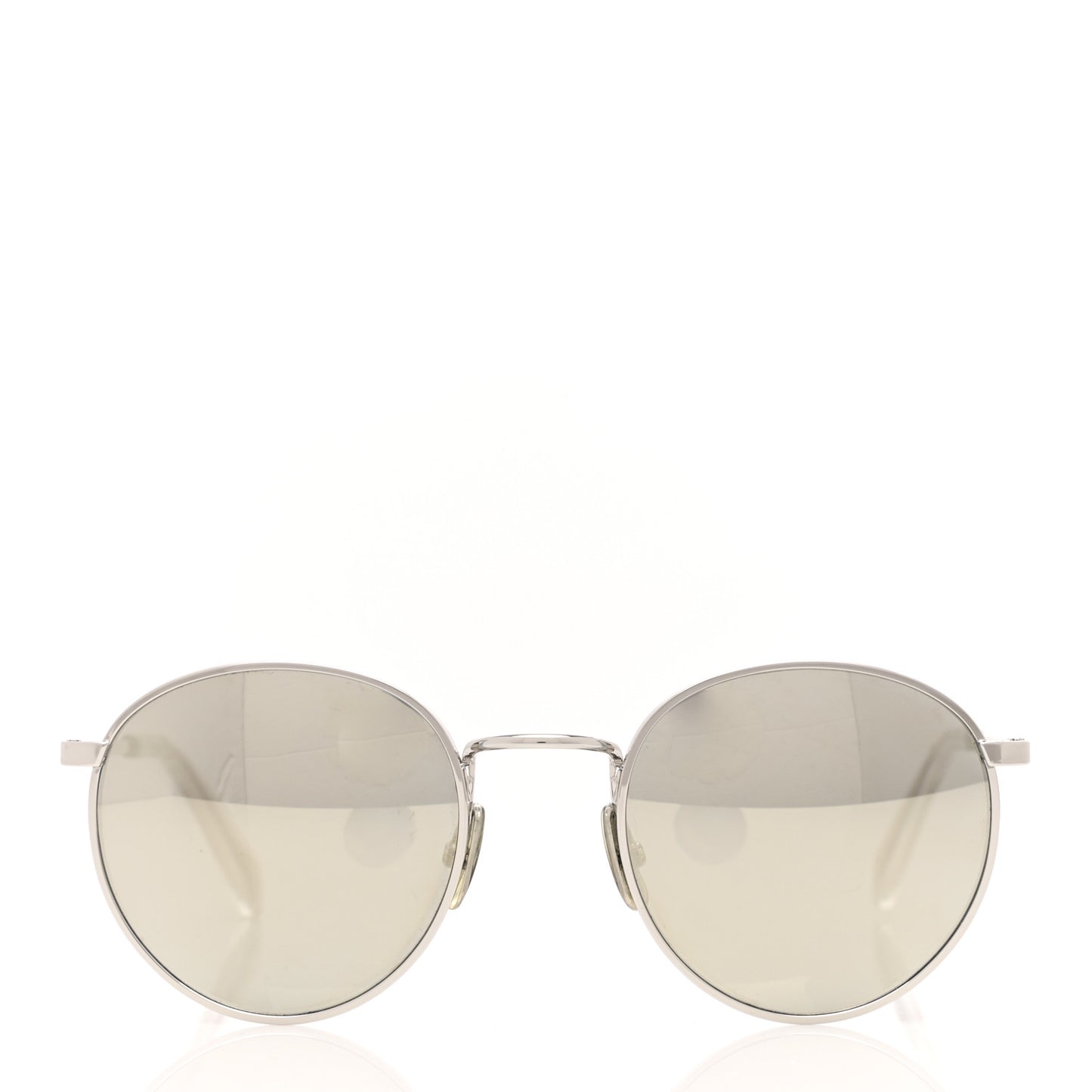 Metal Round Sunglasses CL40100U Silver