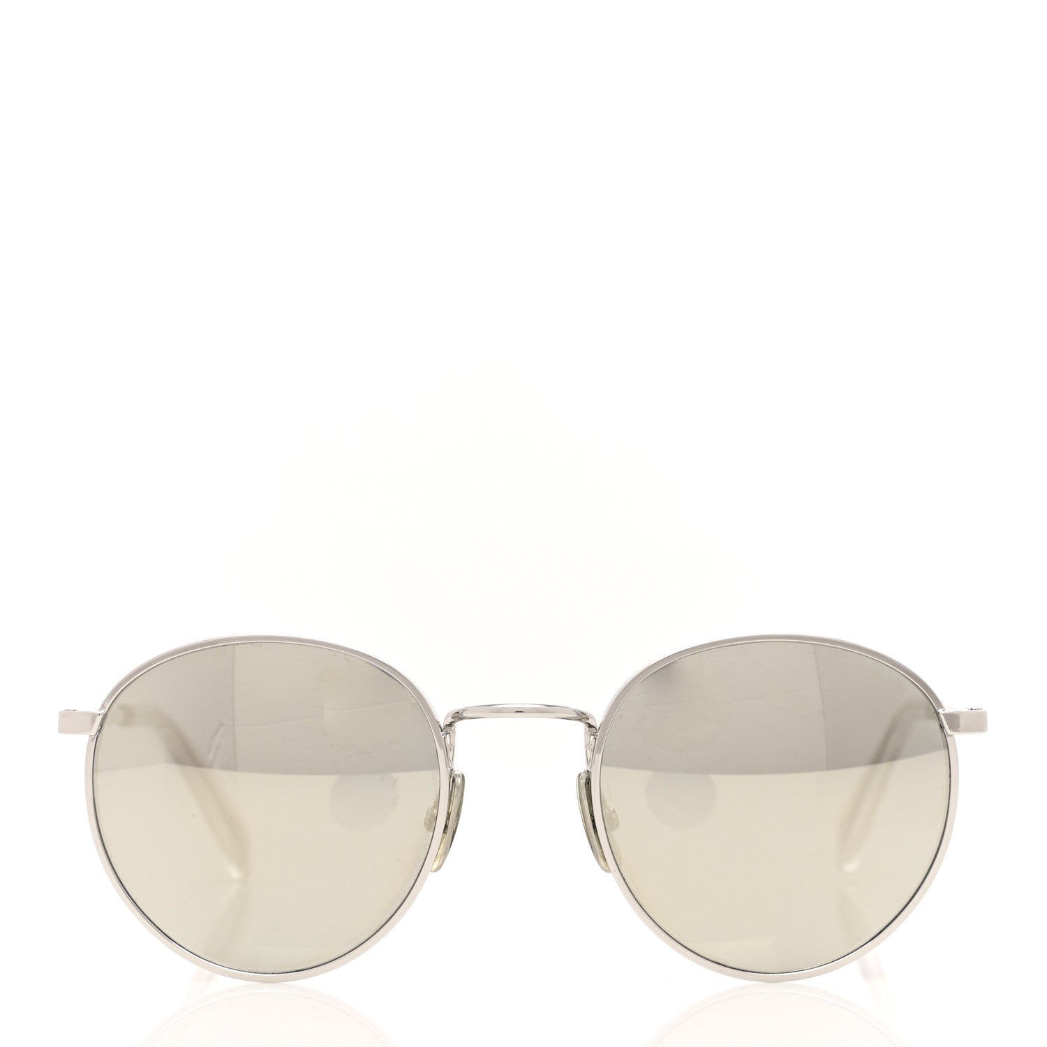 Celine Metal Round Sunglasses CL40100U Silver 2 of 7