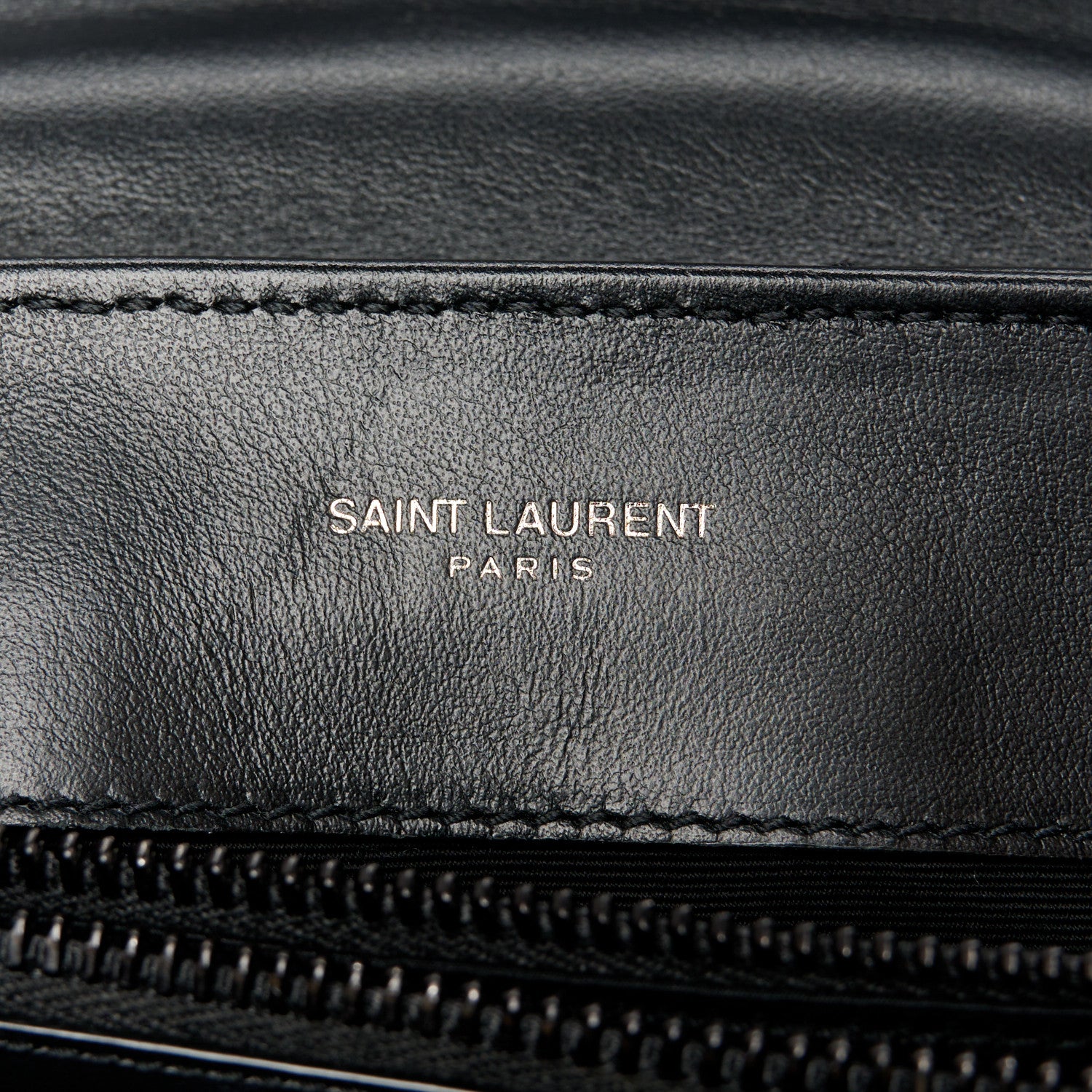 Saint Laurent Calfskin Y Quilted Monogram Monochrome Small Loulou Chain Satchel Black 6 of 11