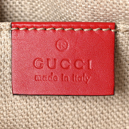 Gucci Calfskin Web Small Webby Bee Shoulder Bag Red 6 of 10
