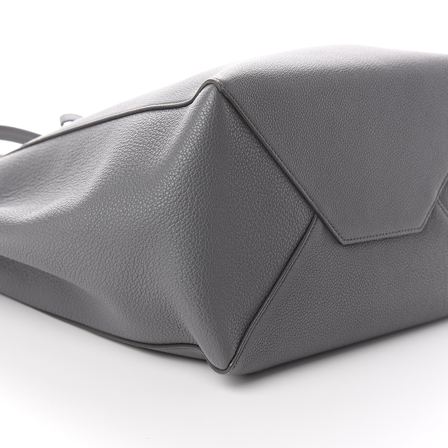 Soft Grained Calfskin Small Belt Cabas Phantom Grey