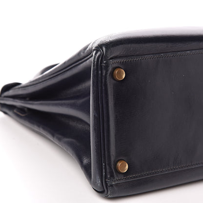 Hermes Box Kelly Retourne 32 Bleu Marine 27 of 33