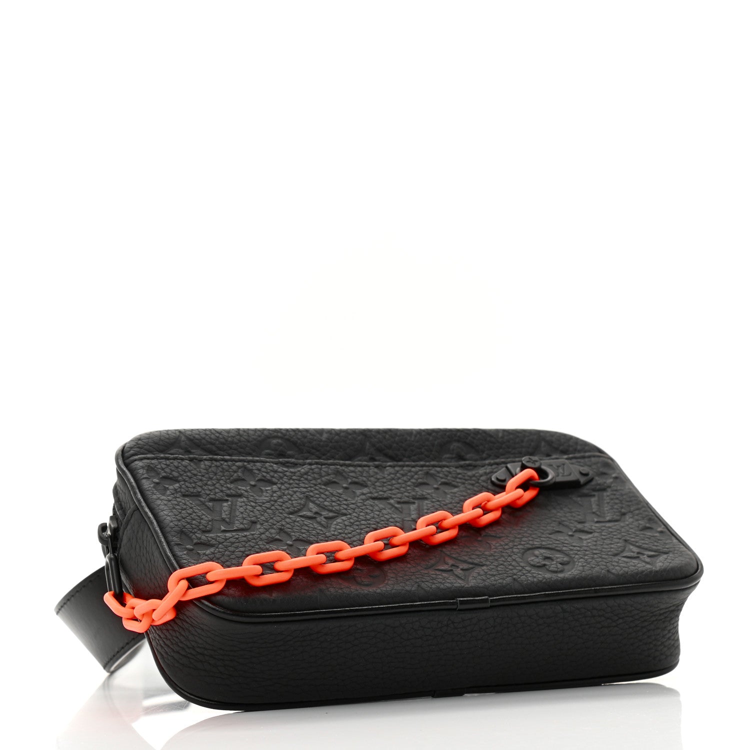 Louis Vuitton Taurillon Monogram Uniformes Solar Ray Soft Pochette Volga Belt Bag Black 4 of 7