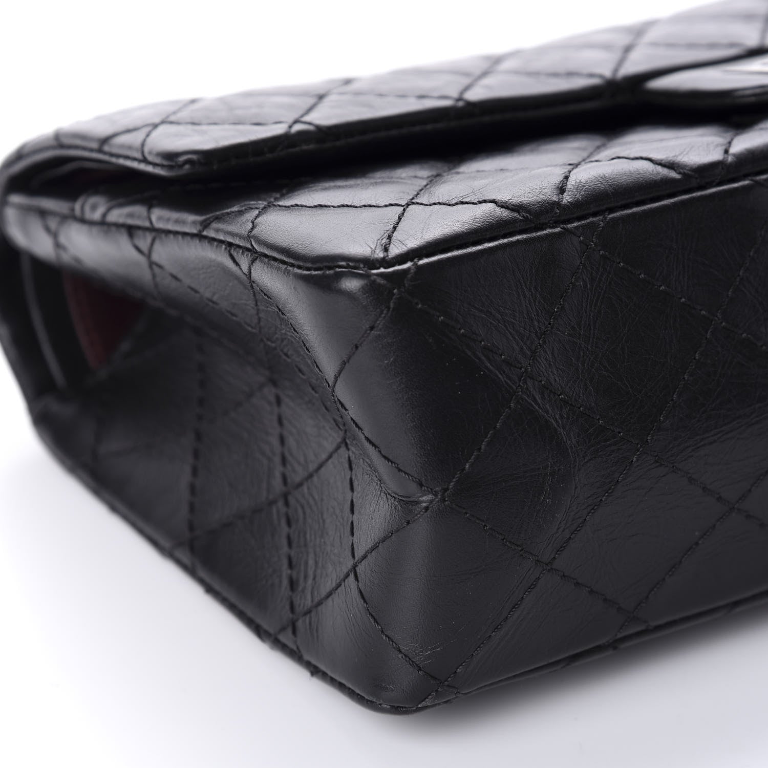 Chanel Aged Calfskin Quilted 2.55 Reissue 225 Flap Black 6 of 11