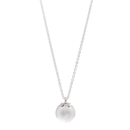 Tiffany Sterling Silver 12.75mm HardWear Ball Pendant Necklace 1 of 6