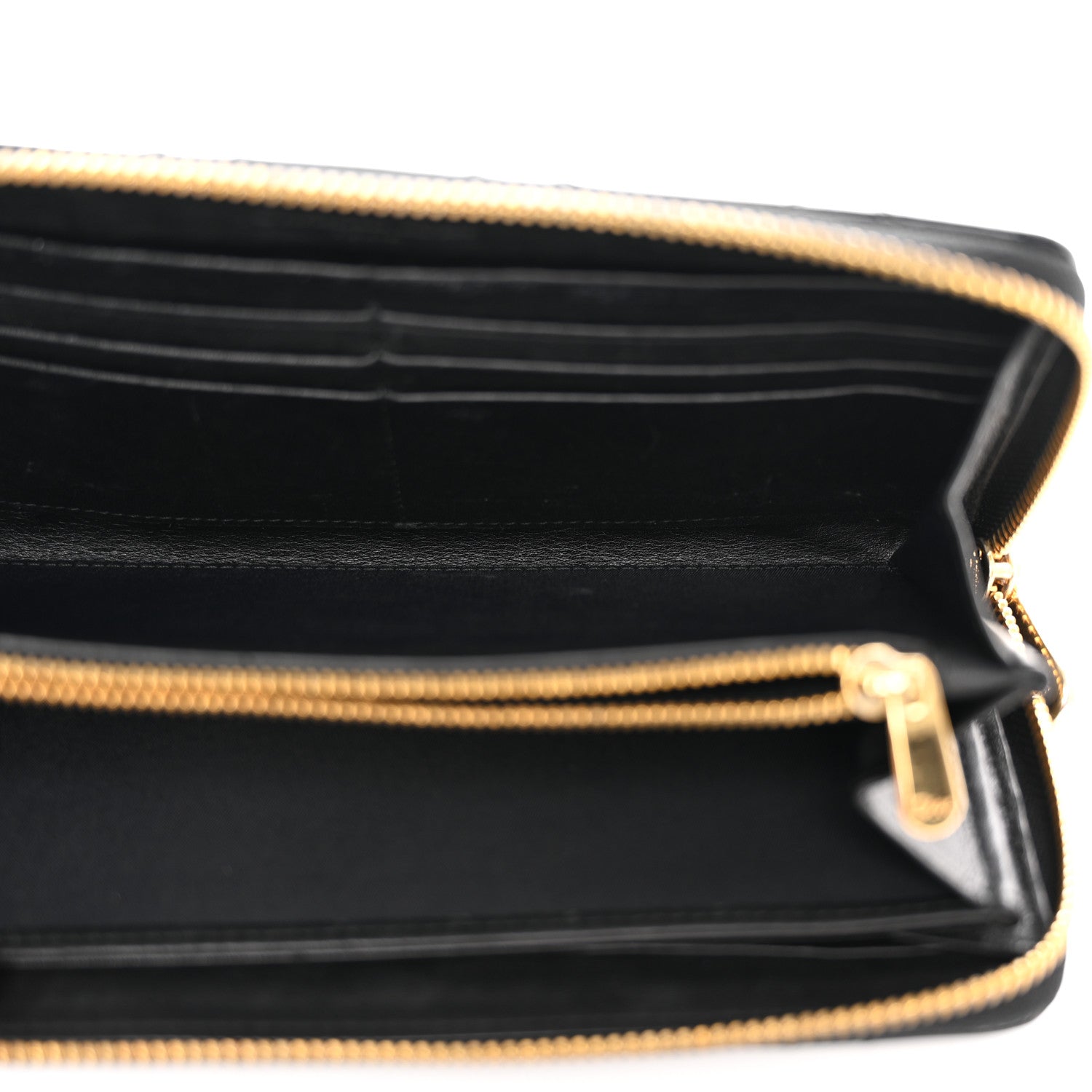 Christian Dior Patent Cannage Lady Dior Continental Wallet Black 5 of 8