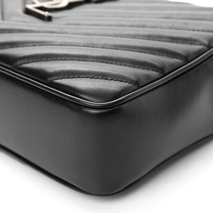 Saint Laurent Calfskin Matelasse Monogram Lou Camera Bag Black 10 of 13