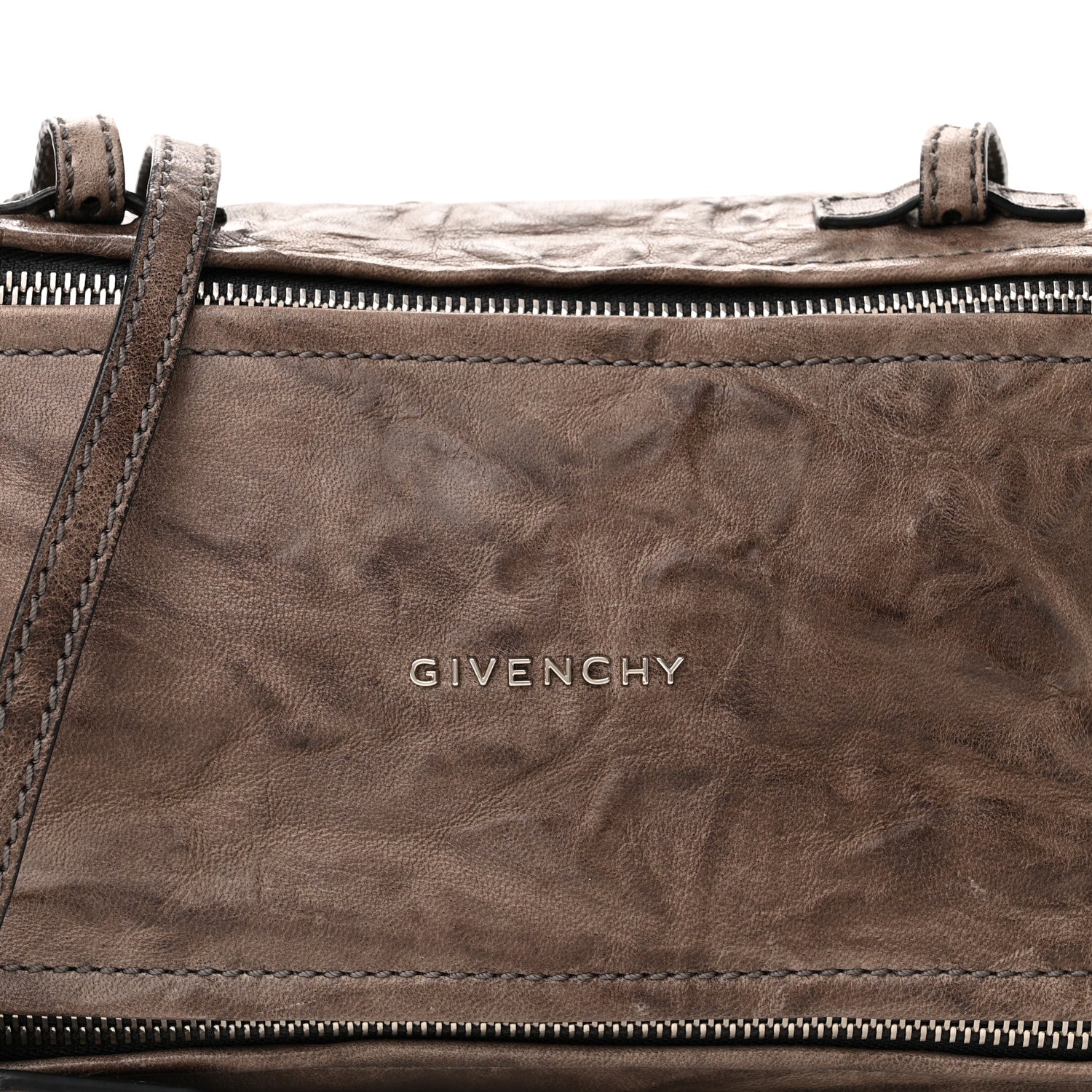 Givenchy Tumbled Sheepskin Mini Pandora Charcoal 8 of 15