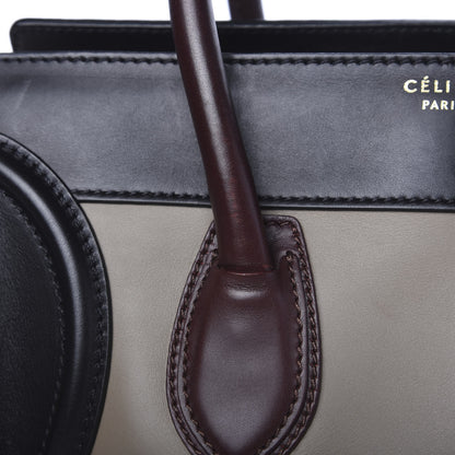 Celine Smooth Calfskin Mini Tri-Color Luggage Grey 15 of 17