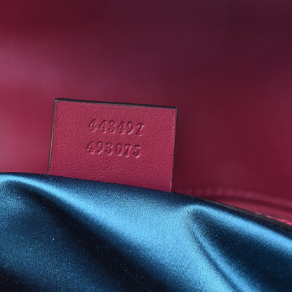 Gucci Velvet Matelasse Small GG Marmont Shoulder Bag Fuchsia Violet Cyclamen 7 of 13