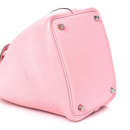 Hermes Taurillon Clemence Picotin Lock 18 PM Rose Sakura 7 of 8