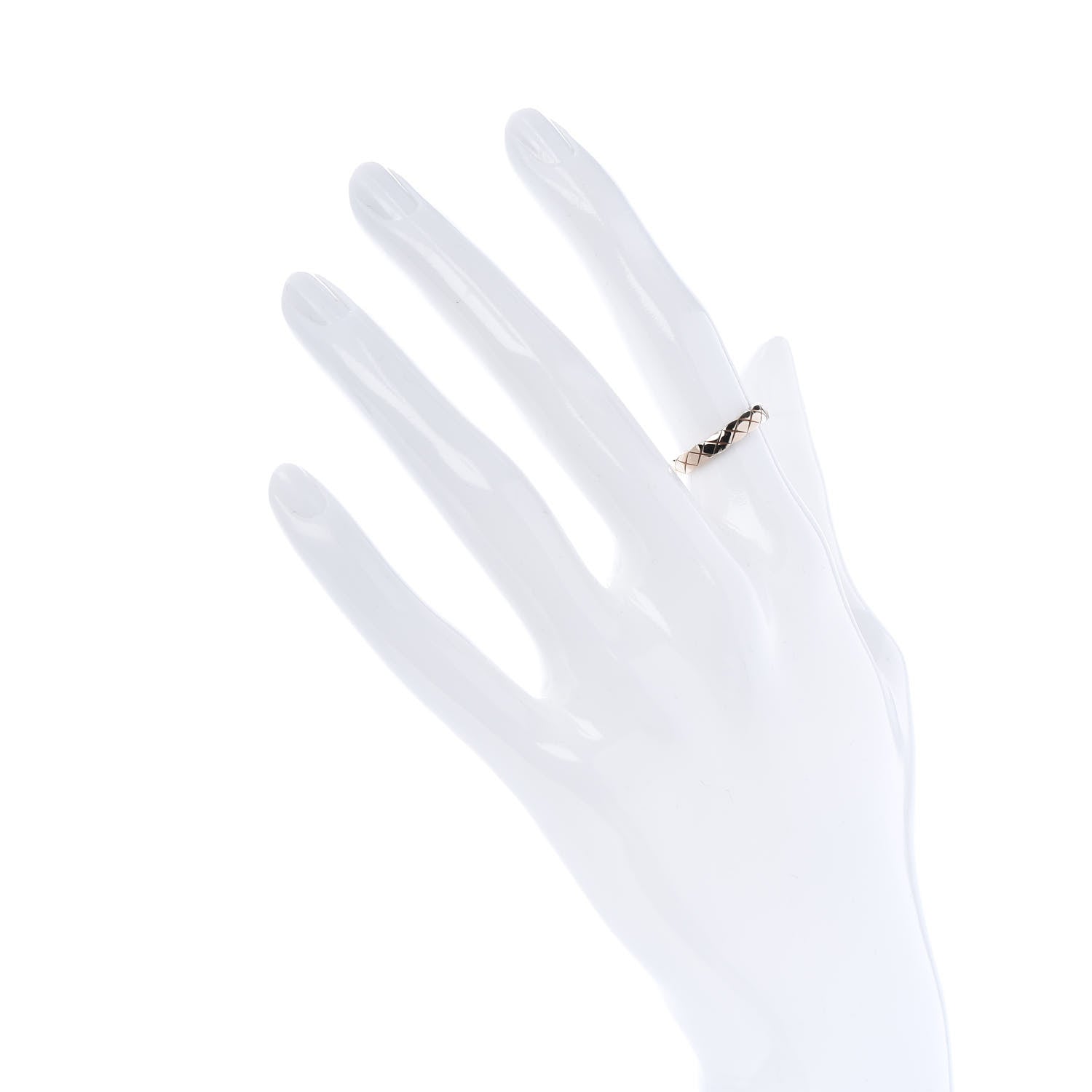 Chanel 18K Beige Gold Mini Coco Crush Ring 48 4.5 2 of 7