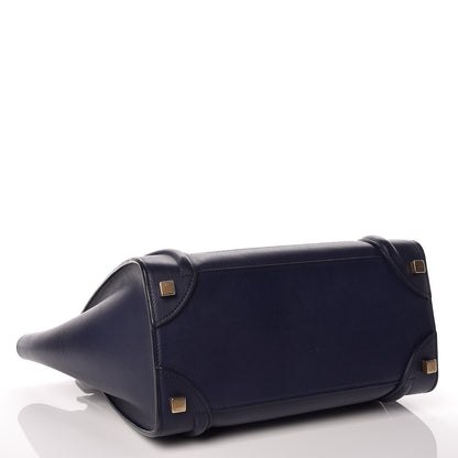 Celine Smooth Calfskin Micro Luggage Ink 4 of 8