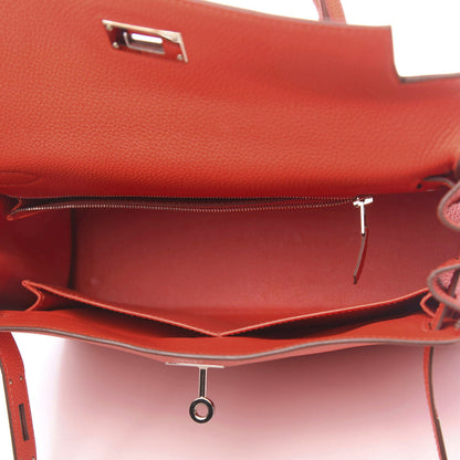 Hermes Togo Kelly Retourne 28 Geranium 5 of 14