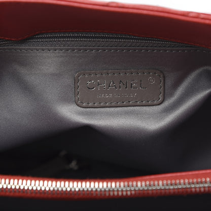 Chanel Caviar Quilted Grand Shopping Tote GST Red 6 of 9