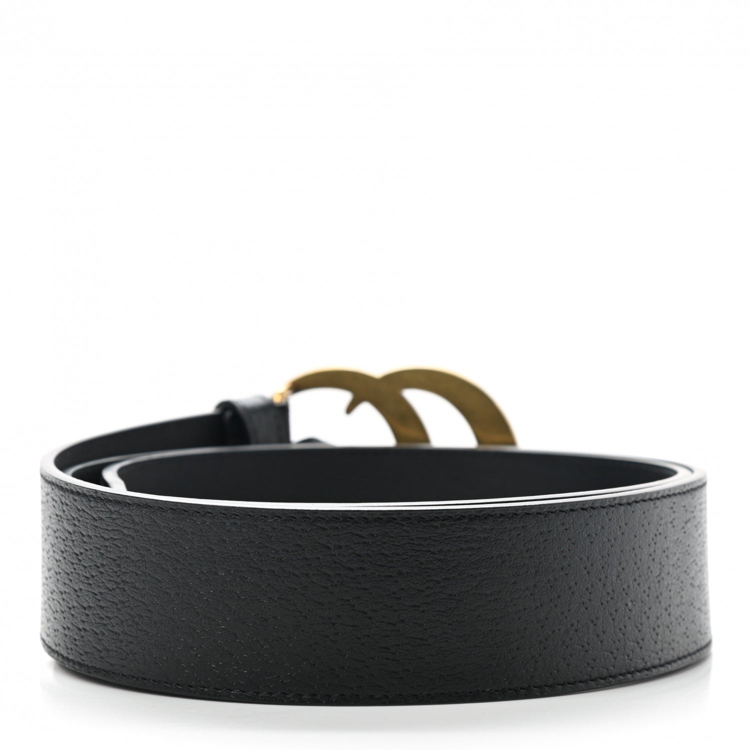 Gucci Textured Calfskin Double G 40mm Belt 90 36 Black 2 of 5