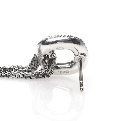 David Yurman Sterling Silver Diamond Waterfall Drop Earrings 4 of 5