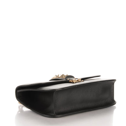 Valentino Garavani Vitello Medium Glam Lock Rockstud Flap Black 4 of 7