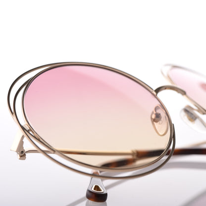 Chloe Oversized Round Carlina Oversized Round Sunglasses CE114S Gold 7 of 8