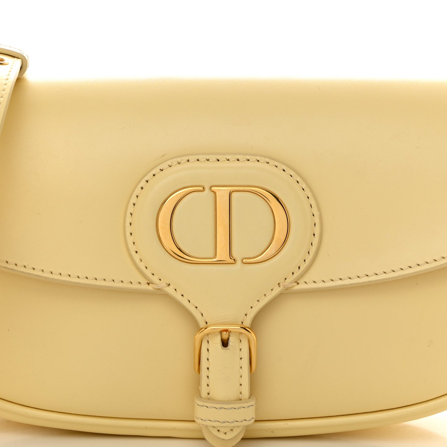 Box Calfskin East West Bobby Bag Pale Yellow