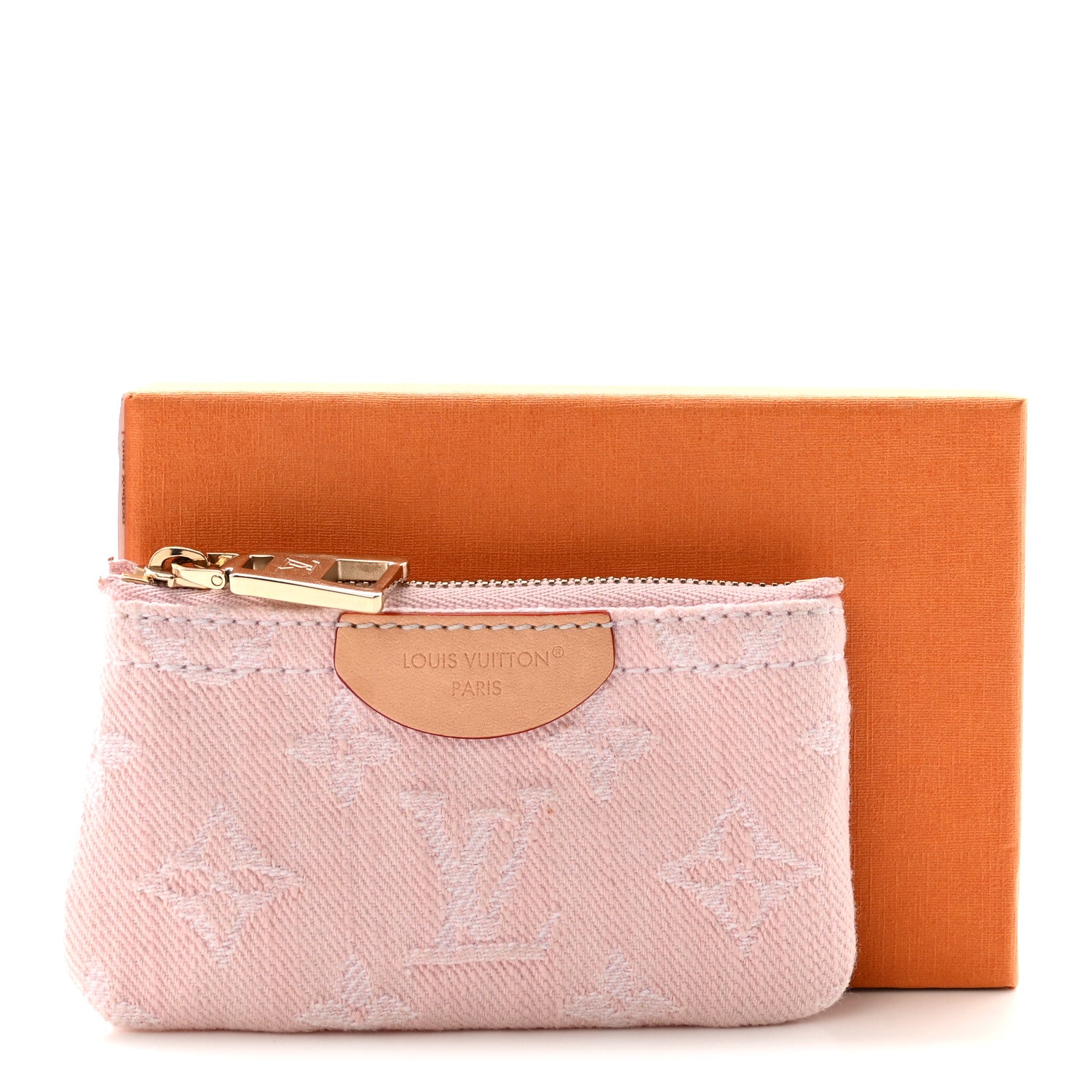 Louis Vuitton Monogram Denim Key Pouch Washed Pink 7 of 7