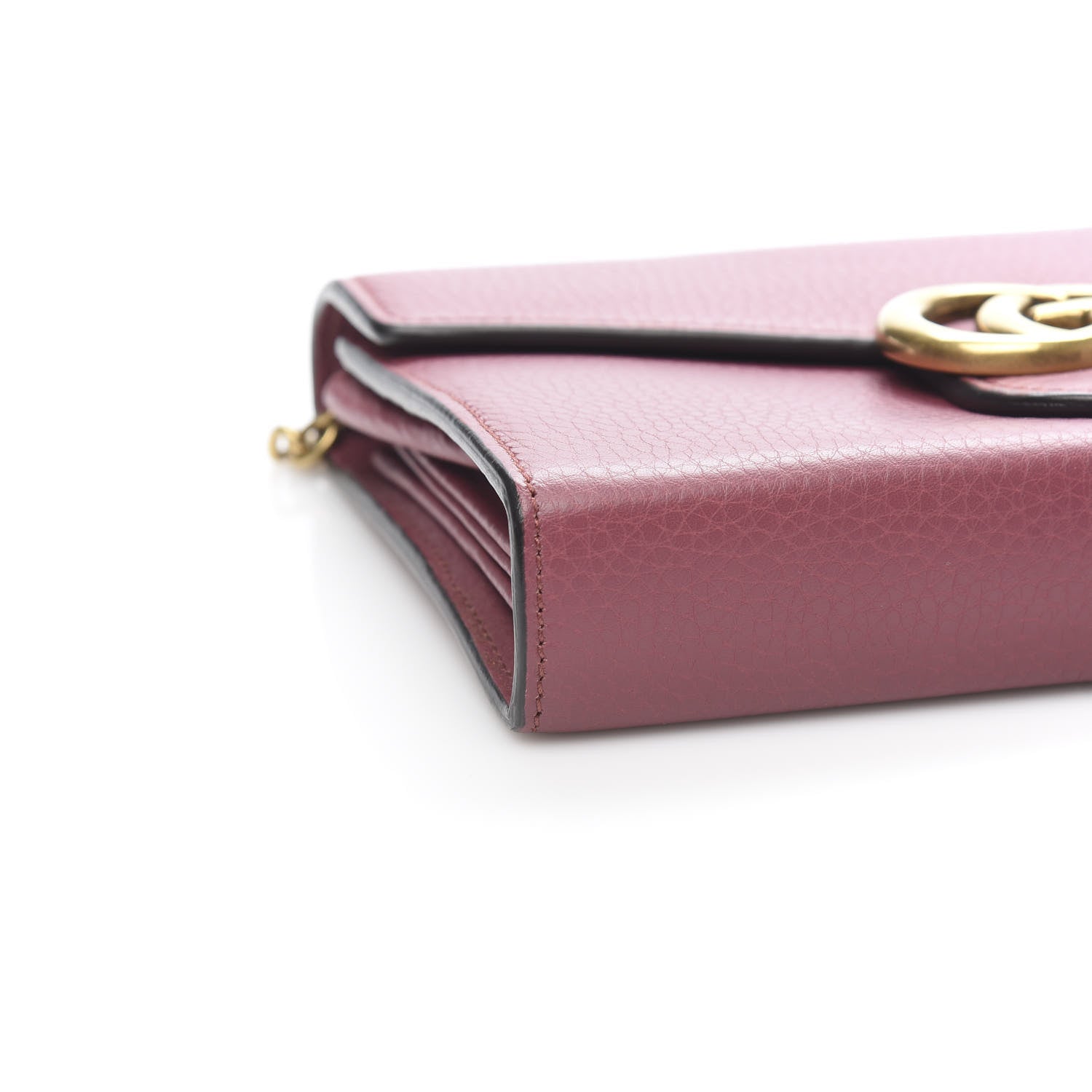 Gucci Cellarius Calfskin GG Marmont Chain Wallet Dry Rose 9 of 12